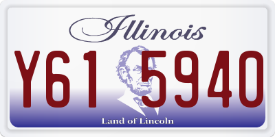IL license plate Y615940