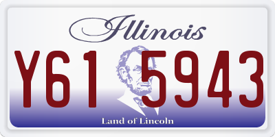 IL license plate Y615943