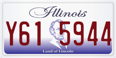 IL license plate Y615944