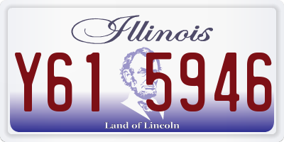 IL license plate Y615946