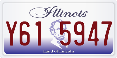 IL license plate Y615947