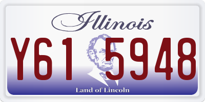 IL license plate Y615948