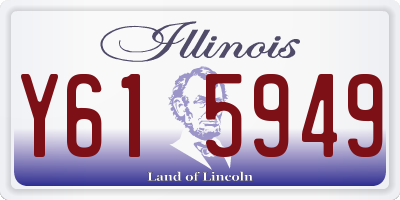 IL license plate Y615949