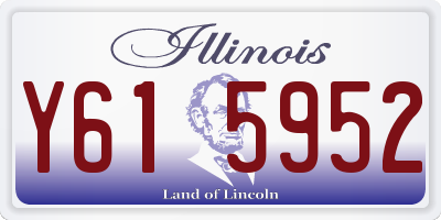 IL license plate Y615952