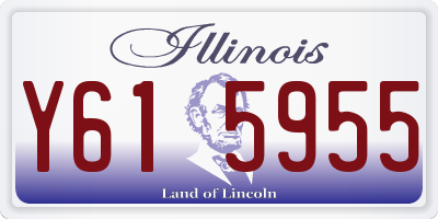 IL license plate Y615955