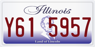 IL license plate Y615957