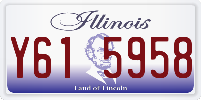 IL license plate Y615958