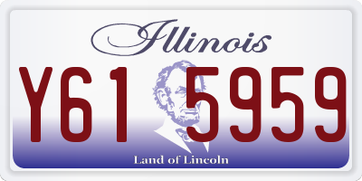 IL license plate Y615959