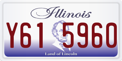 IL license plate Y615960