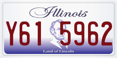 IL license plate Y615962