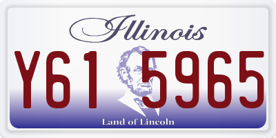 IL license plate Y615965