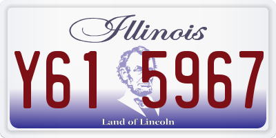 IL license plate Y615967