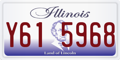 IL license plate Y615968