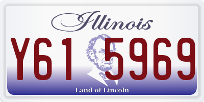IL license plate Y615969