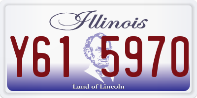 IL license plate Y615970