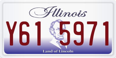 IL license plate Y615971