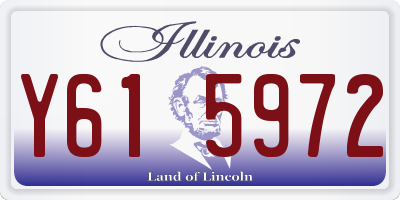 IL license plate Y615972