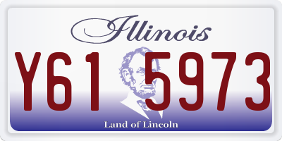 IL license plate Y615973