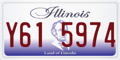 IL license plate Y615974