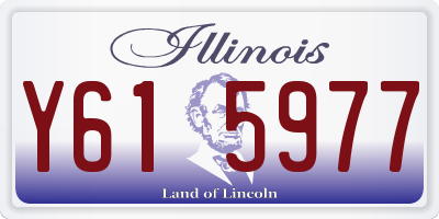 IL license plate Y615977