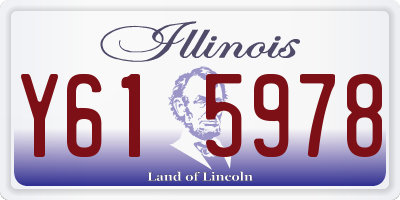 IL license plate Y615978