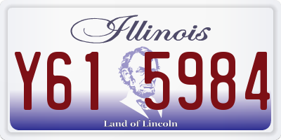 IL license plate Y615984