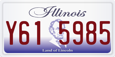 IL license plate Y615985