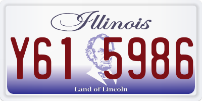 IL license plate Y615986