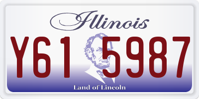 IL license plate Y615987