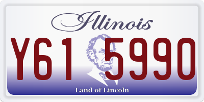 IL license plate Y615990