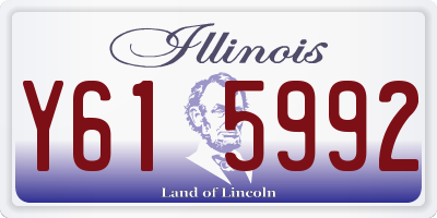 IL license plate Y615992