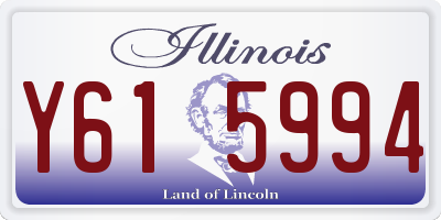 IL license plate Y615994