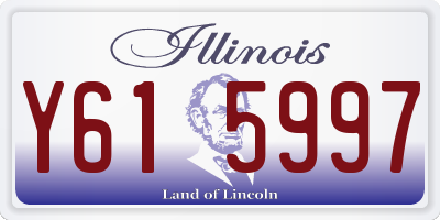 IL license plate Y615997