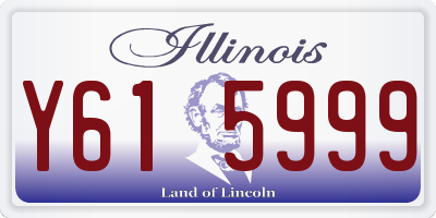 IL license plate Y615999