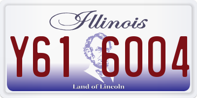 IL license plate Y616004
