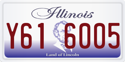 IL license plate Y616005