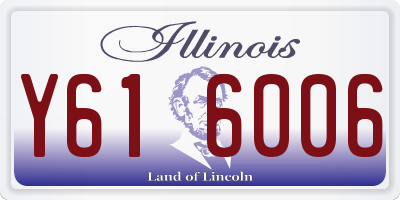 IL license plate Y616006