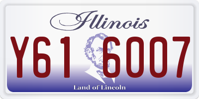 IL license plate Y616007