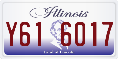 IL license plate Y616017