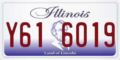 IL license plate Y616019