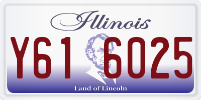 IL license plate Y616025