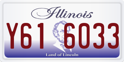 IL license plate Y616033