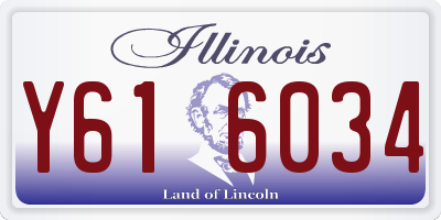 IL license plate Y616034