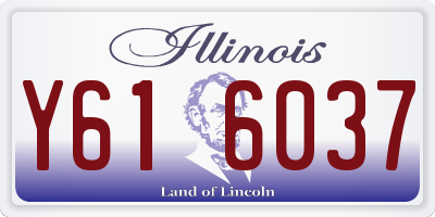 IL license plate Y616037