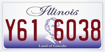 IL license plate Y616038