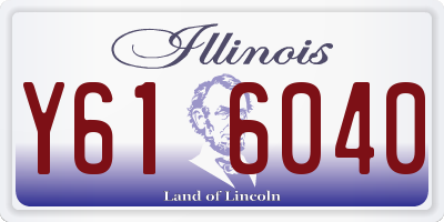 IL license plate Y616040