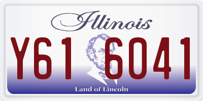 IL license plate Y616041