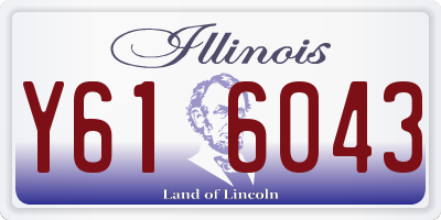 IL license plate Y616043