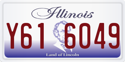 IL license plate Y616049