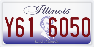 IL license plate Y616050
